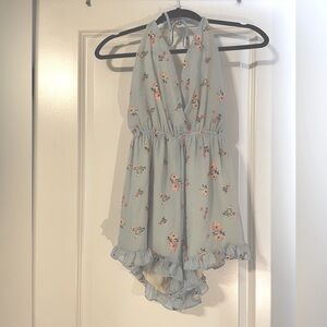 Floral Halter Romper